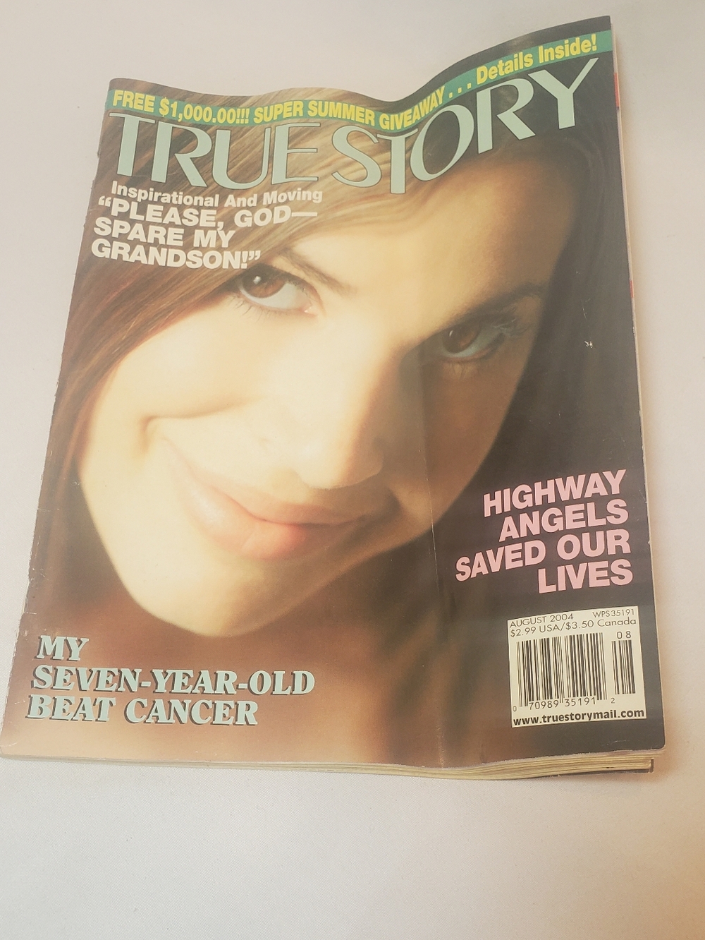 True Story Magazine Vtg August 2004 Free 1,000!!! Super Summer Giveaway...
